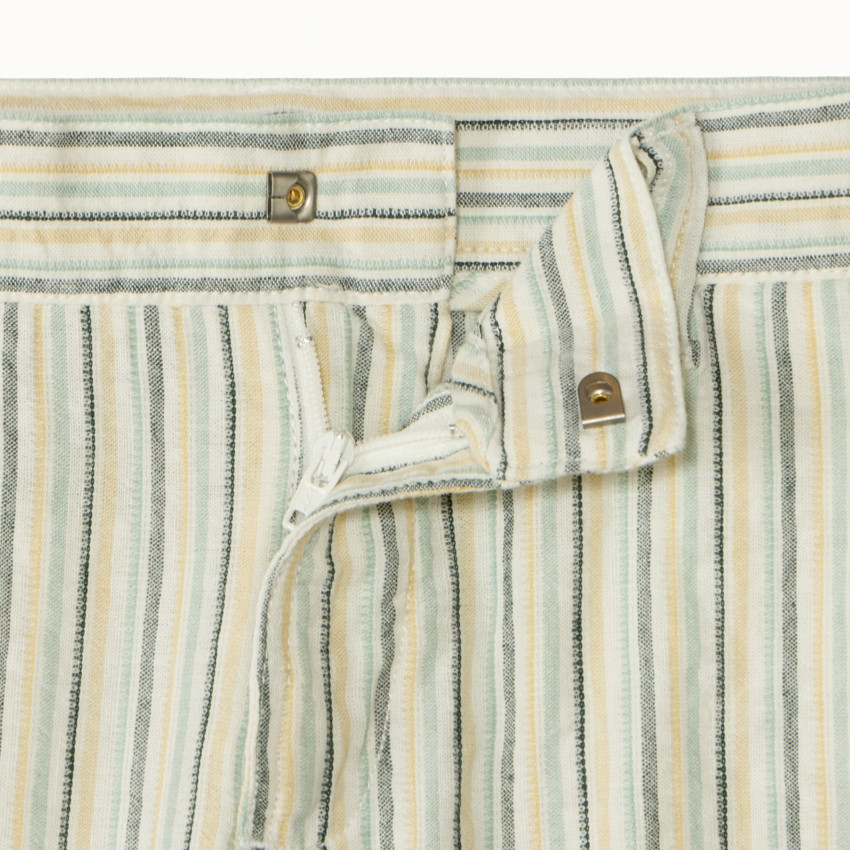 Σορτς ριγέ από καμβά για αγόρι 