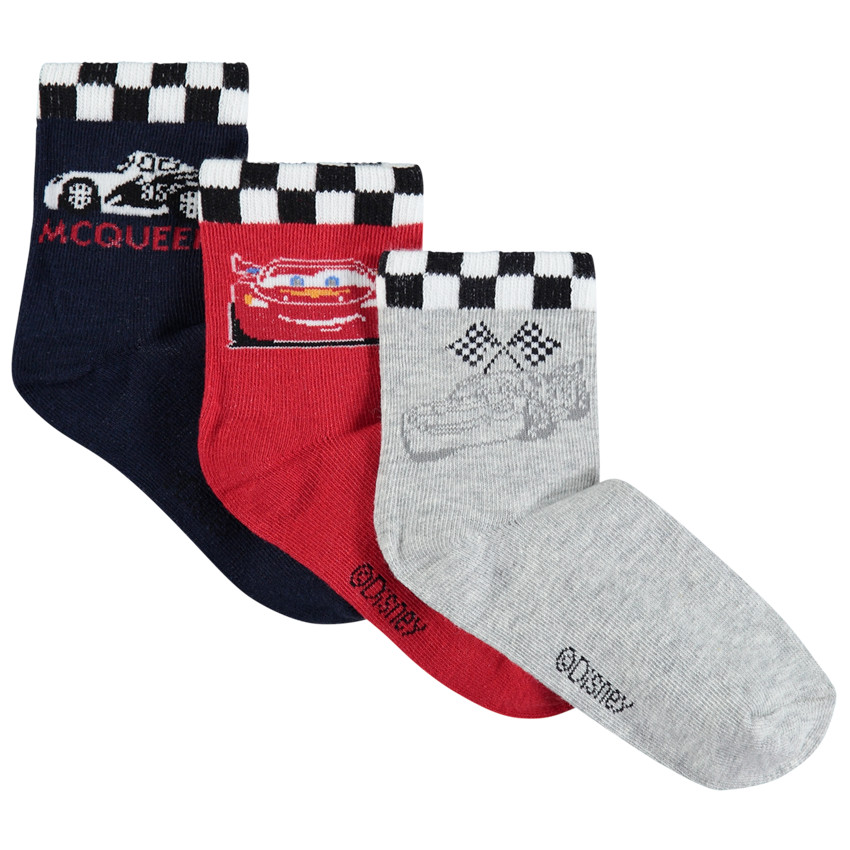 Lot de 3 paires de chaussettes motif Cars Disney 