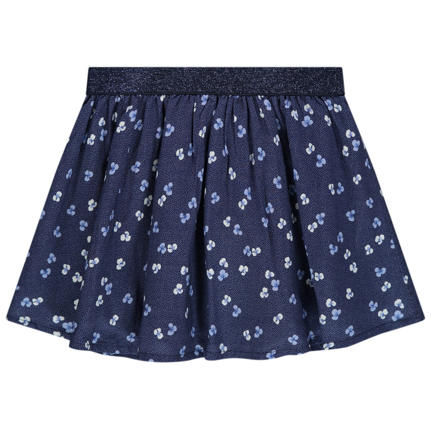 Φούστα με λουλούδια με σχέδιο και μέση με λάστιχο φαντεζί  Additional Φούστα με λουλούδια με σχέδιο και μέση με λάστιχο φαντεζί