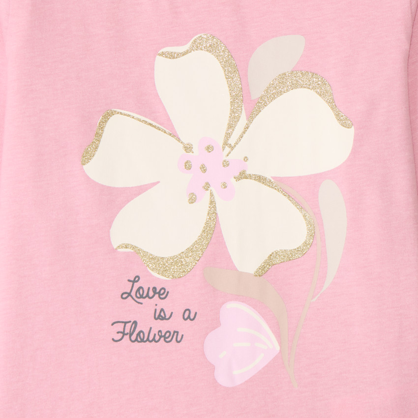 Σετ 4 μακρυμάνικα jersey μπλουζάκια με φανταχτερά σχέδια για κορίτσι 