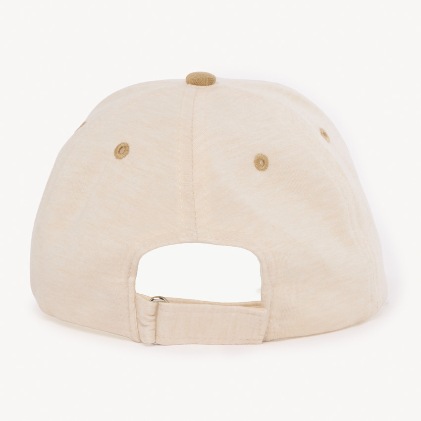 Δίχρωμο καπέλο με ραμμένο σήμα για αγόρι 