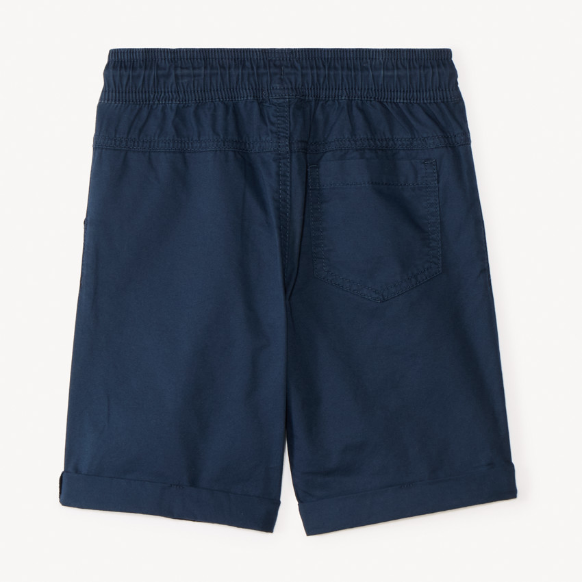 Βερμούδα μονόχρωμη από ποπλίνα για αγόρι 