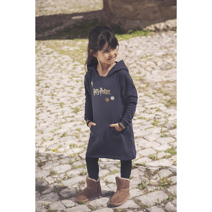 Φόρεμα μακρυμάνικο με κουκούλα σχέδιο Harry Potter για κορίτσι 