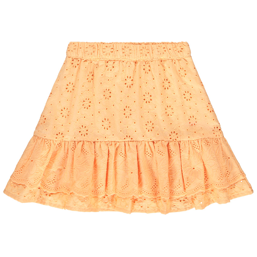 Φούστα με βολάν από δαντέλα broderie anglaise για κορίτσι 
