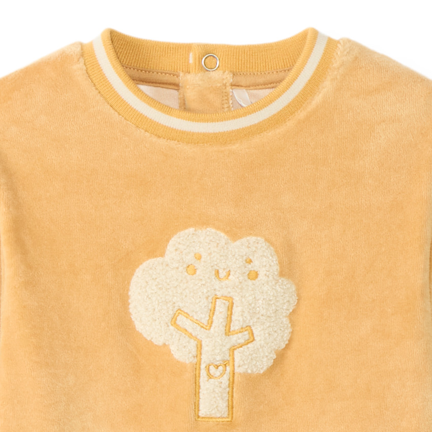 Dors-bien en velours patch bouclettes arbre pour bébé 
