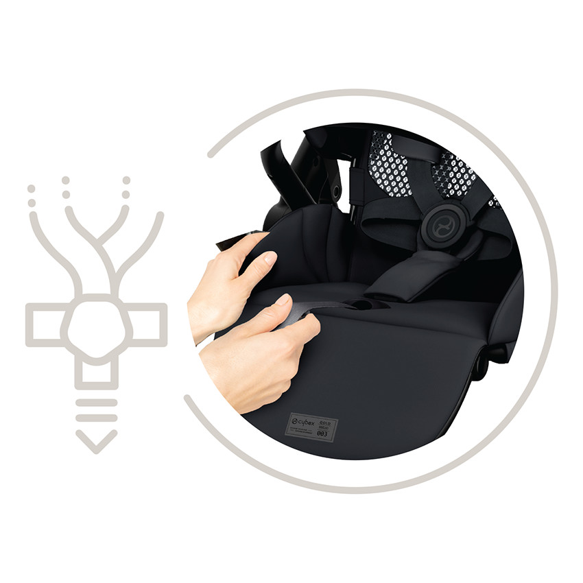 Poussette compacte légère Melio 4 taupe/stormy blue 