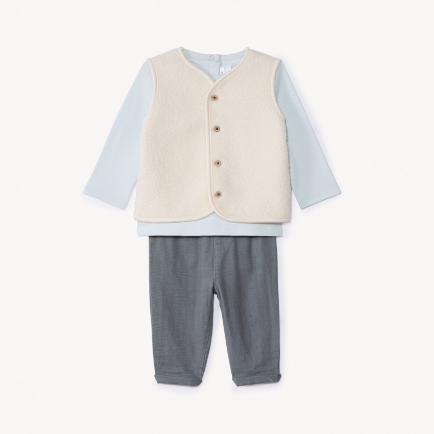 Σετ μακρύ 3 τεμαχίων για αγόρι μωρό 