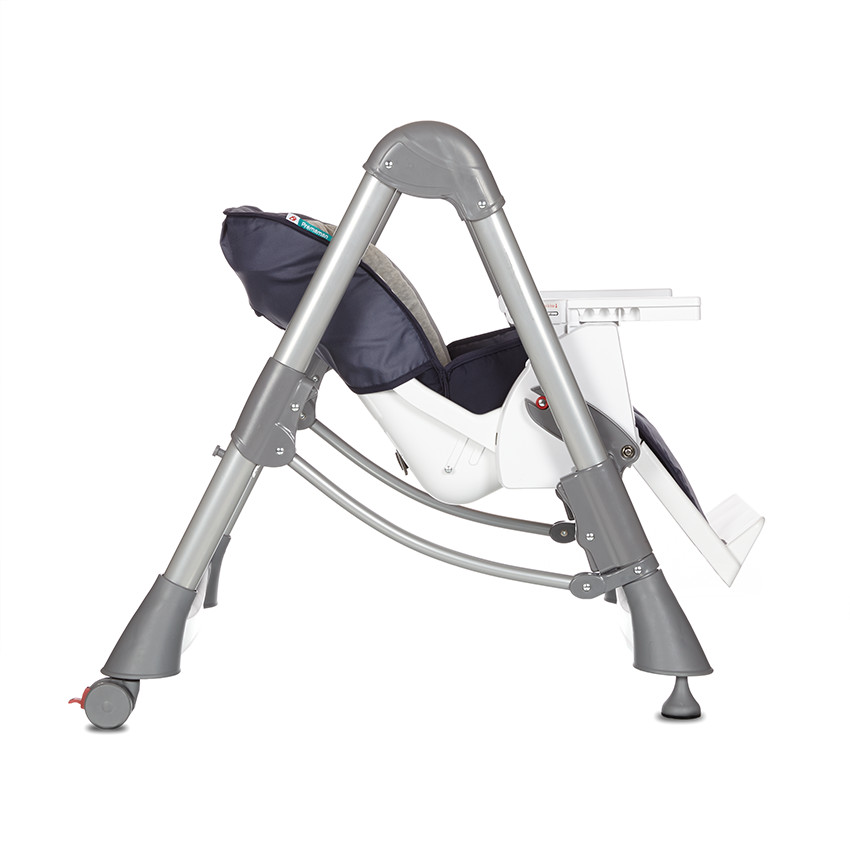 Καρέκλα φαγητού metal γκρί/μπλε 