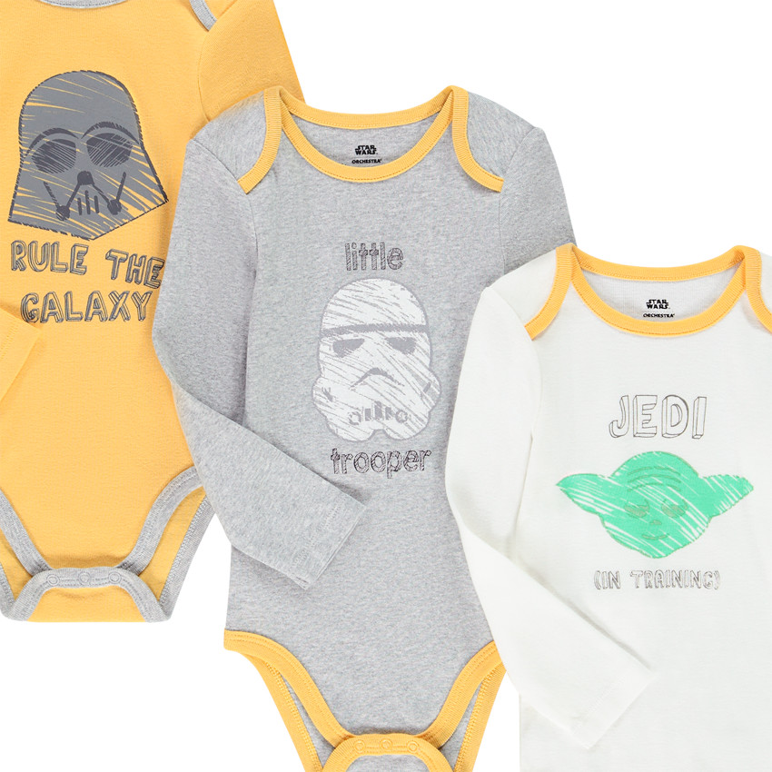 Σετ από 3 bodies μακρυμάνικα Star Wars για bebe αγόρι  Additional Σετ από 3 bodies μακρυμάνικα Star Wars για bebe αγόρι