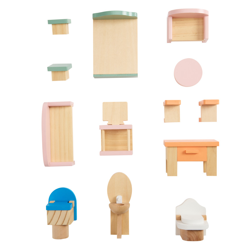 Ξύλινη κουκλόσπιτο διαμορφωμένο 