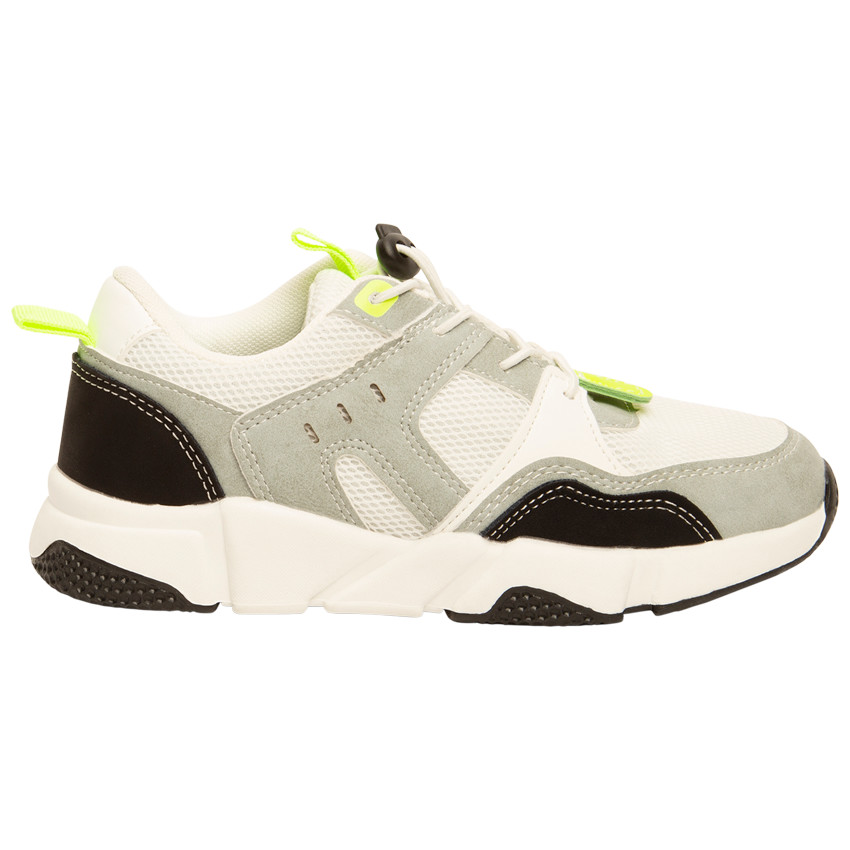 Αθλητικά παπούτσια με ελαστικά κορδόνια και stopper για αγόρι 