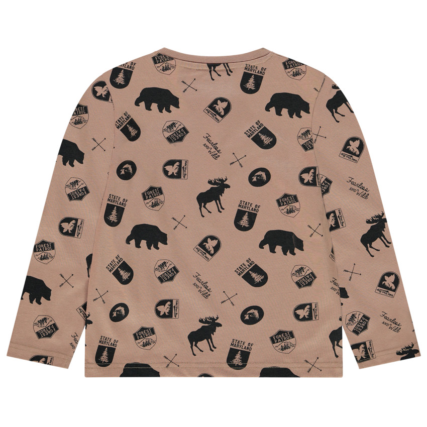 T-shirt μακρυμάνικο με σχέδιο με Γιακάς με κουμπιά για αγόρι  Additional T-shirt μακρυμάνικο με σχέδιο με Γιακάς με κουμπιά για αγόρι