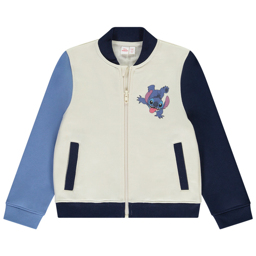 Veste style bomber effet colorblock Stitch Disney pour garçon 
