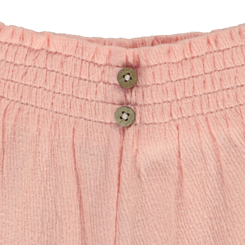 Σορτς effet smocké από jersey τσαλακωμένο για κορίτσι 