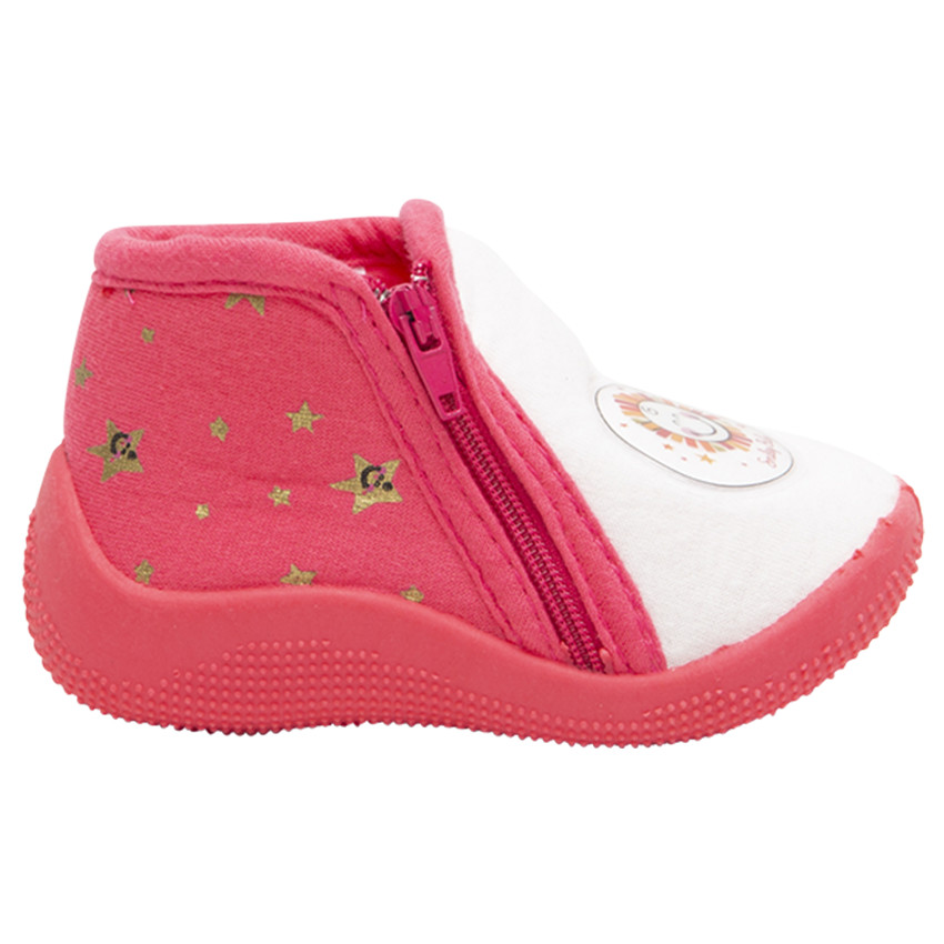 Ψηλά παντοφλάκια με αστέρια και σήμα Smiley 