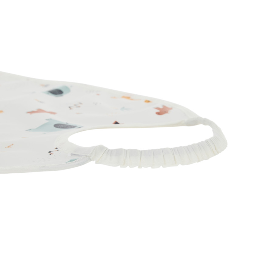 Αδιάβροχο σαλιάρα με τσέπη και ελαστικό γιακά με σχέδιο σαβάνας 