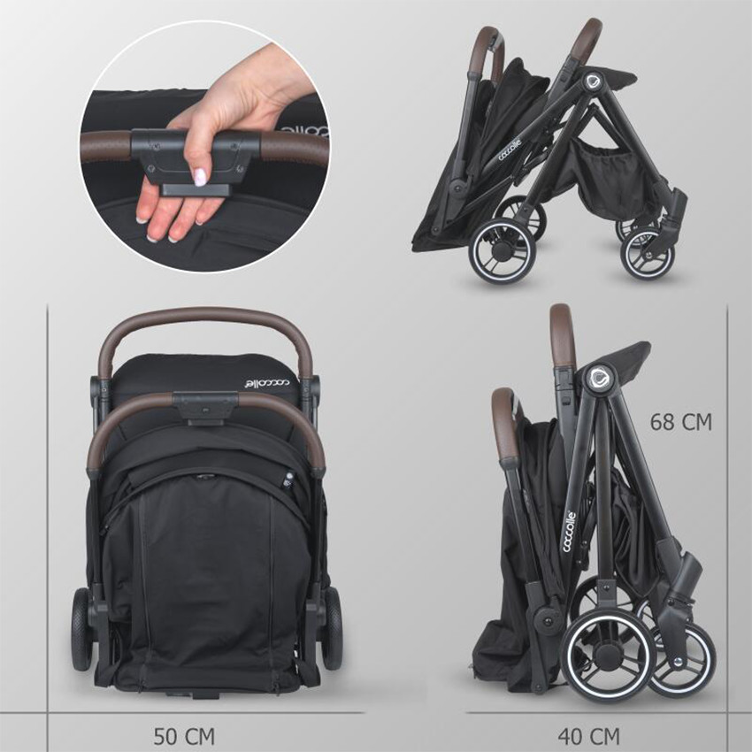 Καρότσι Με Αυτόματο Κλείσιμο Coccolle Melia/Diamond Black 