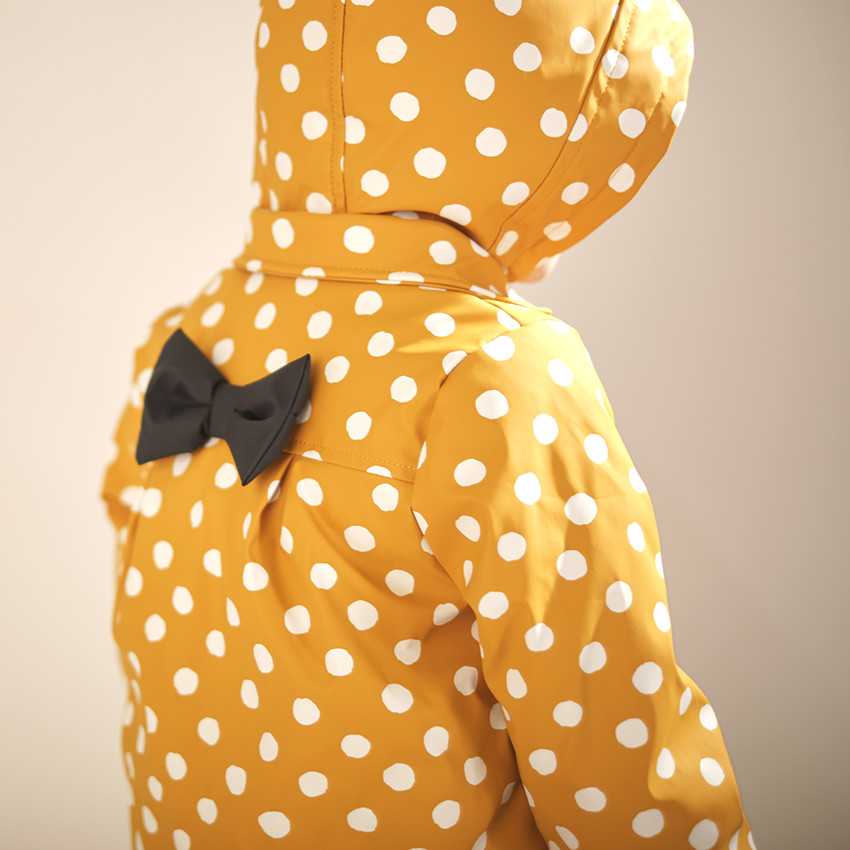 Parka πουά με επένδυση  sherpa και σχέδιο Minnie Disney 