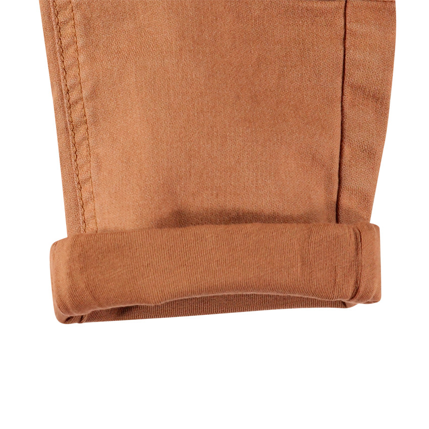 Pantalon en toile à poches et bretelles élastiquées 