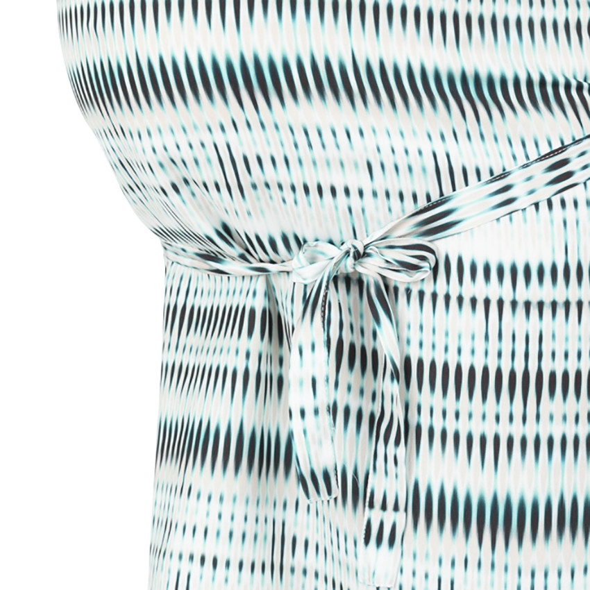 Φόρεμα εγκυμοσύνης με έθνικ σχέδιο και κορδόνια για δέσιμο 