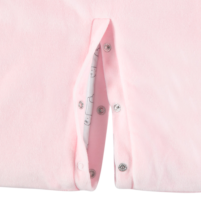 Βελουτέ φόρμα εξόδου με ζέρσεϊ επένδυση και κεντημένο συννεφάκι 