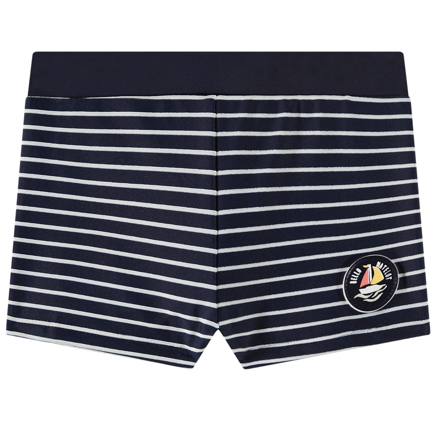 "Μαγιό με ρίγες και σήμα ιστιοπλοΐας για μωρό αγόρι" 