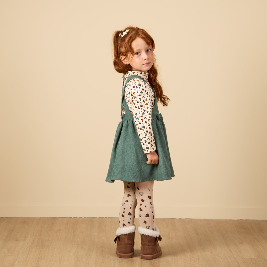 Αμάνικο κοντό φόρεμα σε βελουτέ ύφασμα για κορίτσι 