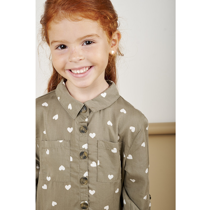 Φόρεμα μακρυμάνικο tencel για κορίτσι 