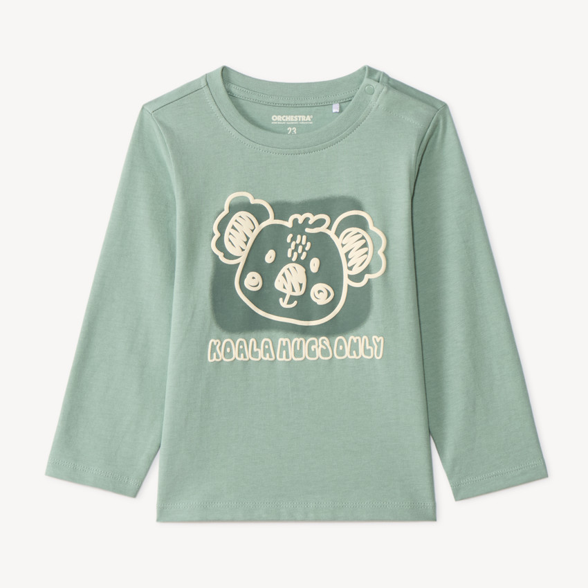 T-shirt μακρυμάνικο με σχέδιο κοάλα για αγοράκια. 