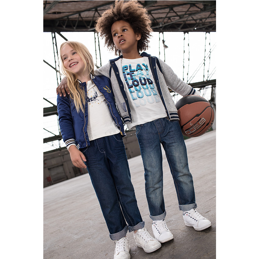 Junior - Τζιν με τσέπες και φθαρμένη όψη 