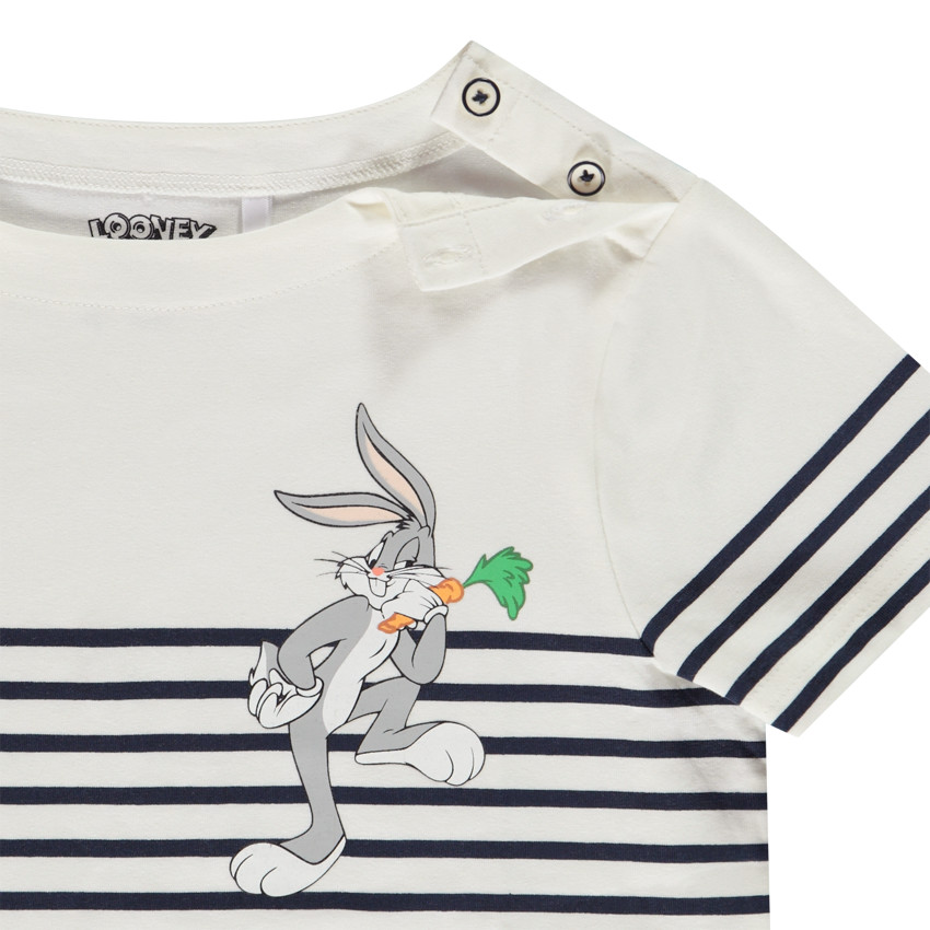 T-shirt κοντομάνικο marinière jersey σχέδιο Bugs Bunny Warner για αγόρι Main T-shirt κοντομάνικο marinière jersey σχέδιο Bugs Bunny Warner για αγόρι