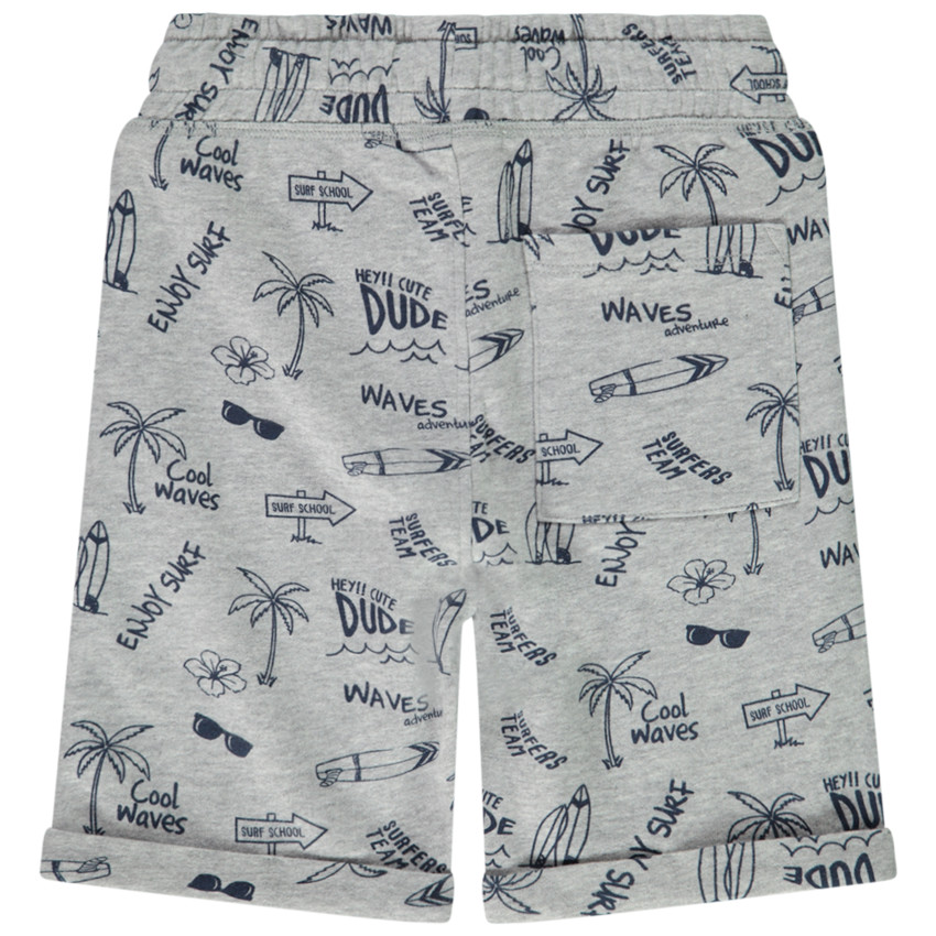 Βερμούδα από molleton με σχέδιο για αγόρι  Additional Βερμούδα από molleton με σχέδιο για αγόρι