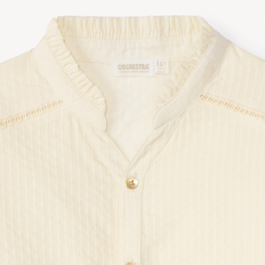 Μπλούζα μονόχρωμη από ανθεκτικό πανί για κορίτσι 