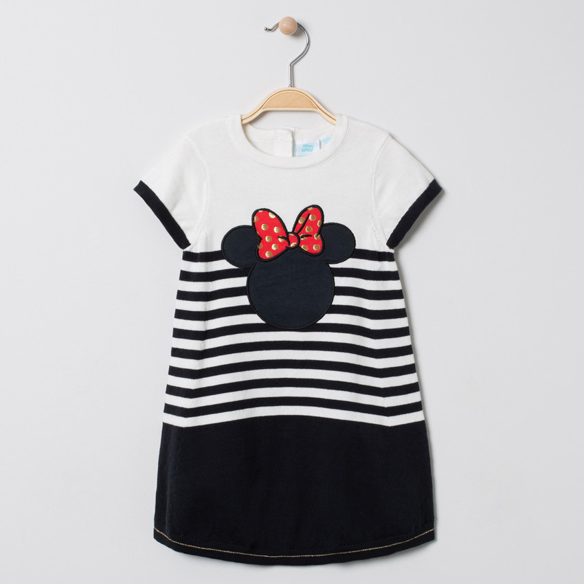 Φόρεμα κοντομάνικο πλεκτό Minnie Disney 