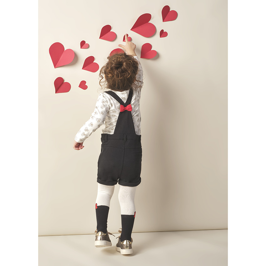 Short à bretelles motif Minnie Disney brodé 