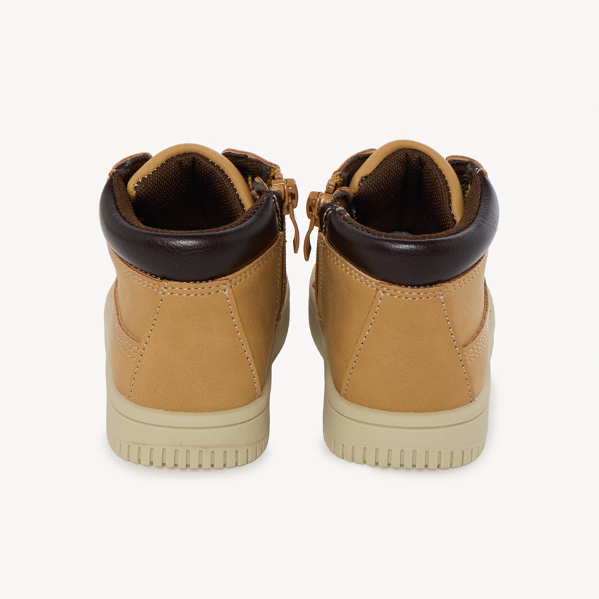 Μποτάκια με φερμουάρ σε στυλ πεζοπορίας για αγοράκι 