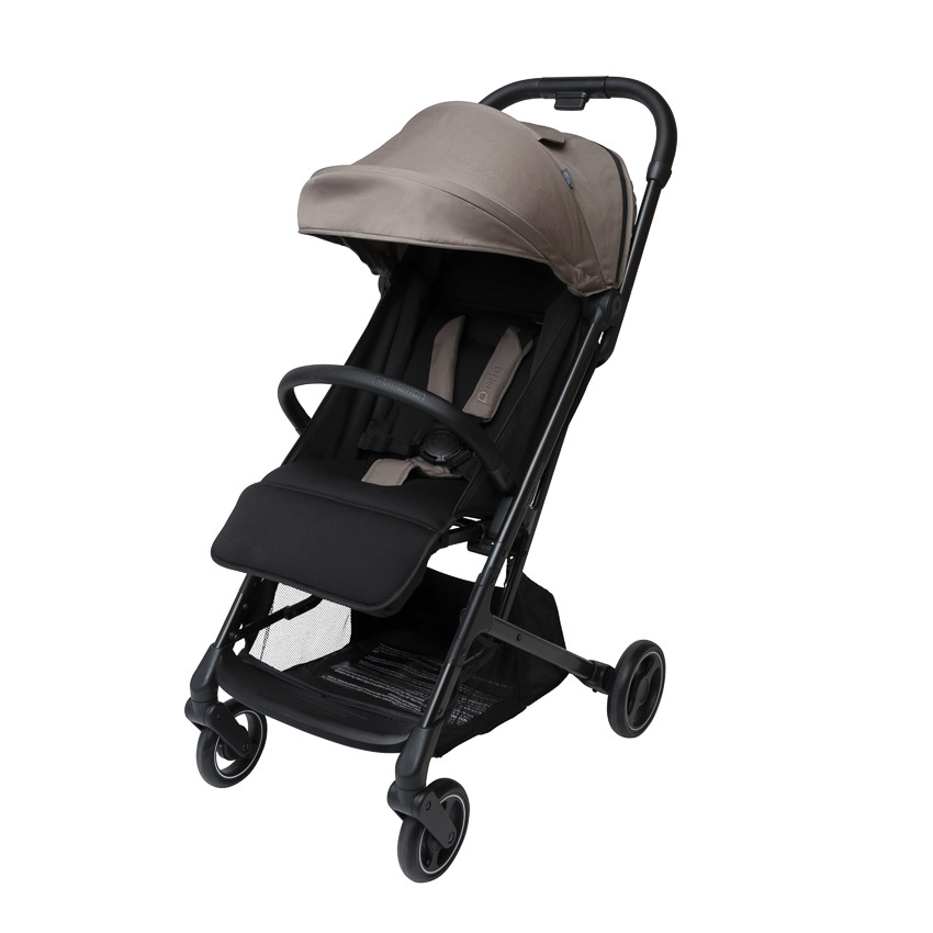 Καρότσι μπαστουνάκι Aria Plus ανακλινόμενο γκρι καφέ 
