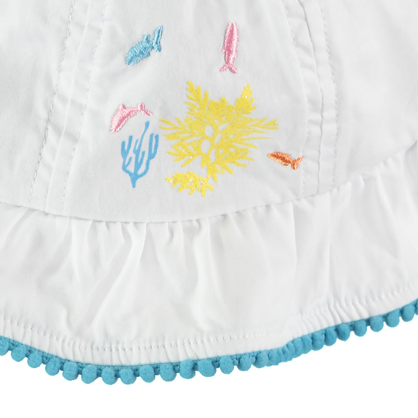 Βαμβακερό καπελάκι με στάμπα και σιρίτι με πον-πον  Additional Βαμβακερό καπελάκι με στάμπα και σιρίτι με πον-πον