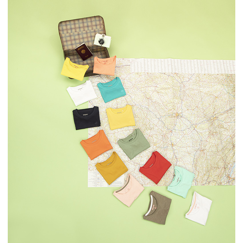 Σέτ από 3  μπλουζάκια μονόχρωμα από οργανικό βαμβάκι  