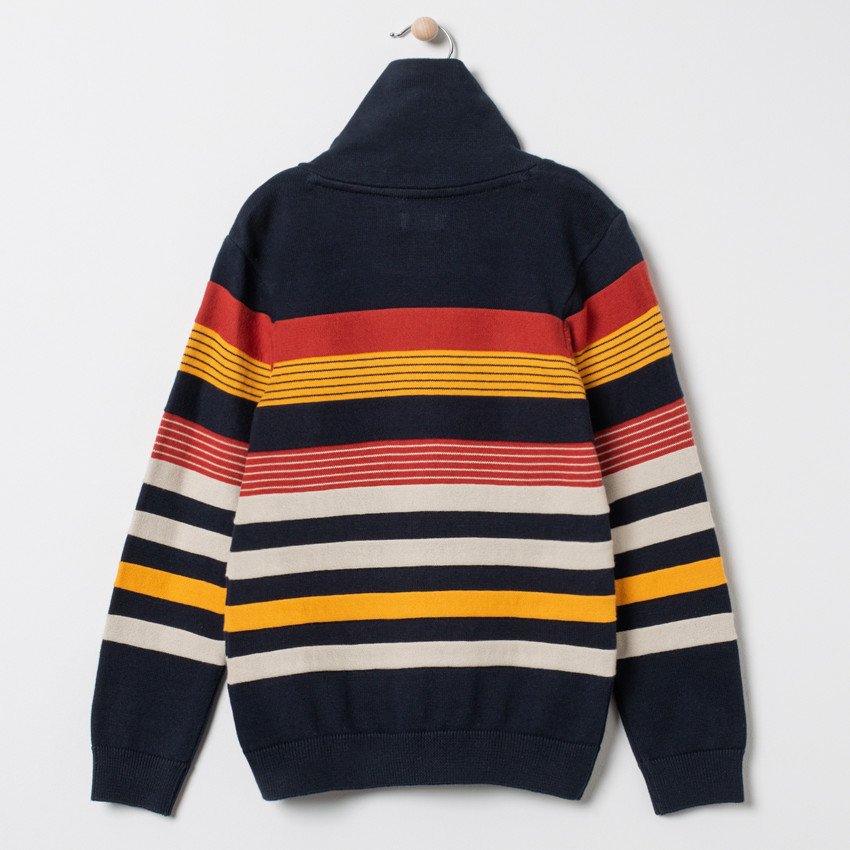 Pull col croisé à rayures  Additional Pull col croisé à rayures