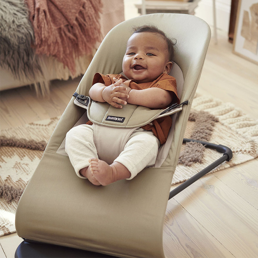 Ριλάξ απο βαμβακερό ύφασμα - Χακί / Μπεζ 