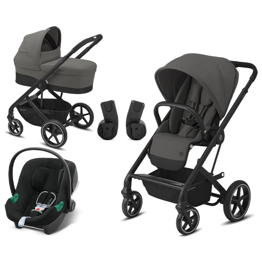 Cybex balios S Lux 3 in 1 βρεφικό καρότσι Aton B2 I-size Soho Grey  Additional Cybex balios S Lux 3 in 1 βρεφικό καρότσι Aton B2 I-size Soho Grey