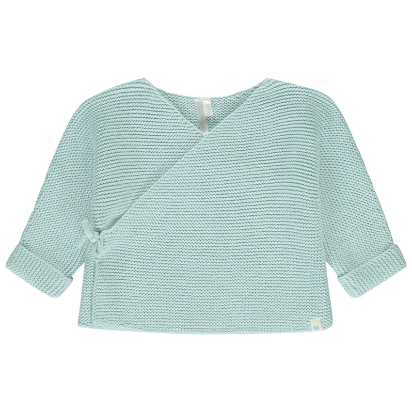 Ζακέτα πλεκτό με σχέδιο καρδιά για μωρό 