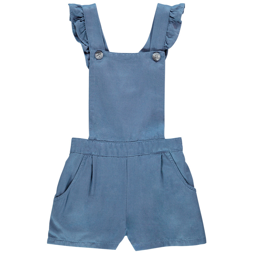 Σαλοπέτα κοντή μπλε lyocell για κορίτσι 