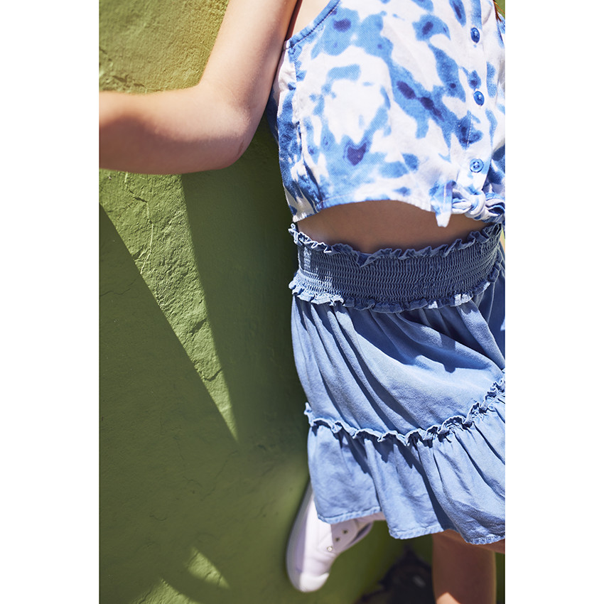 Τοπ με τιράντες από πλεκτό με εφέ tie & dye για κορίτσι  Additional Τοπ με τιράντες από πλεκτό με εφέ tie & dye για κορίτσι