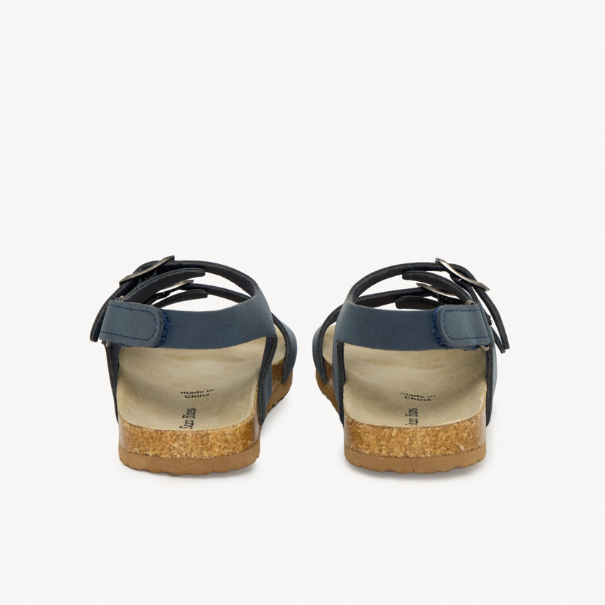 Σανδάλια με διπλές αγκράφες και λουράκι με σκρατς για αγόρι 