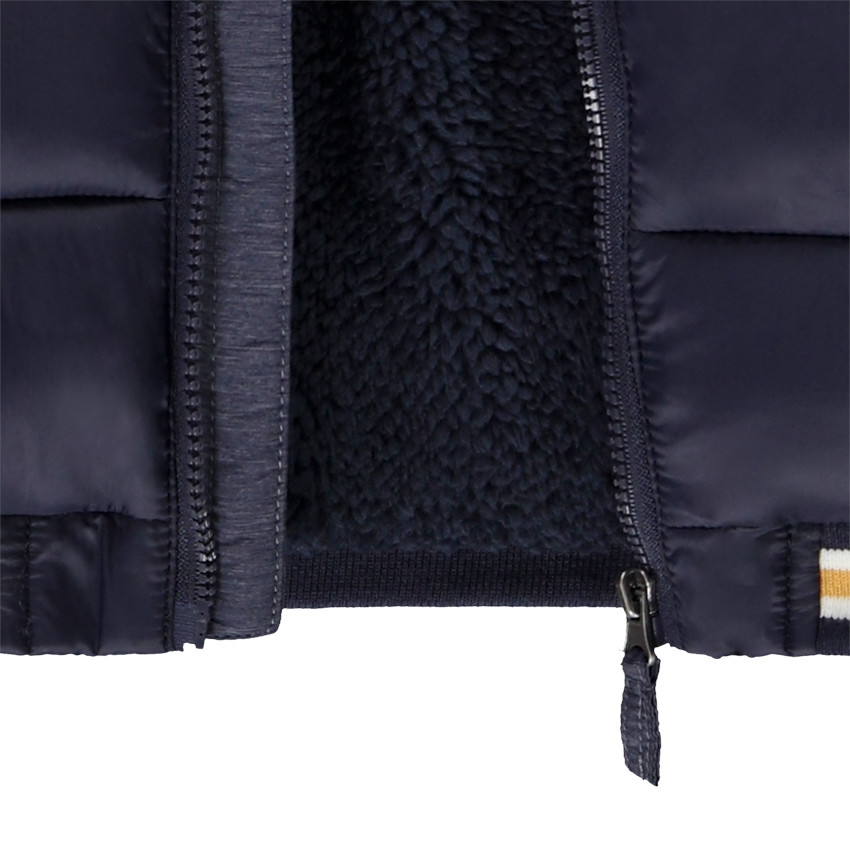 "Μπουφάν με εφέ color block και επένδυση από sherpa για μωρό αγόρι" 