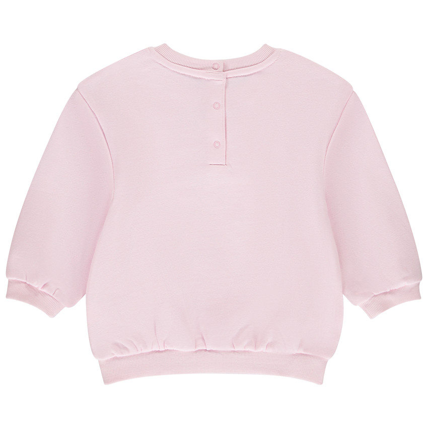 Φούτερ molleton με φαντεζί σχέδιο για bebe κορίτσι 