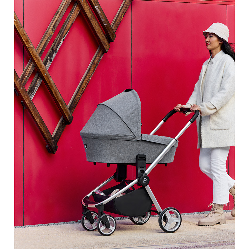 Καρότσι τρίο Tessa γκρι χρωματιστό 