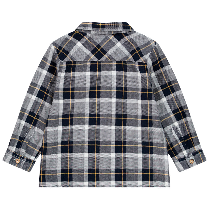 Πουκάμισο μακρυμάνικο καρό για bebe αγόρι 